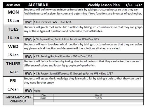 Erika Bustos Algebra Ii Information Page